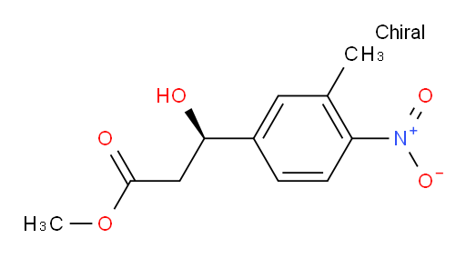 methyl (3R)-3-hydroxy-3-(3-methyl-4-nitrophenyl)propanoate
