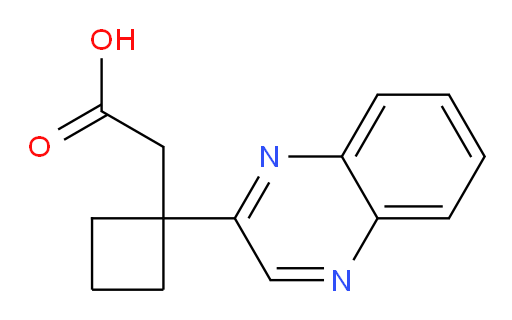 2-[1-(quinoxalin-2-yl)cyclobutyl]acetic acid