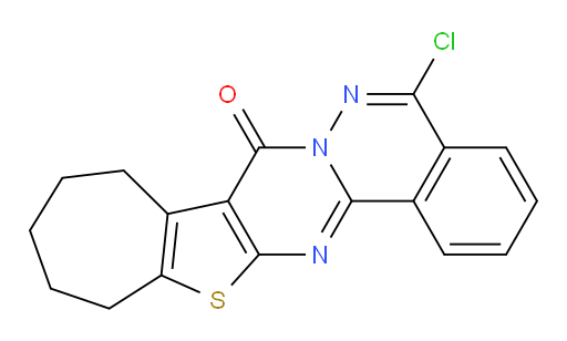 10-chloro-22-thia-2,11,12-triazapentacyclo[12.8.0.0^{3,12}.0^{4,9}.0^{15,21}]docosa-1(14),2,4(9),5,7,10,15(21)-heptaen-13-one