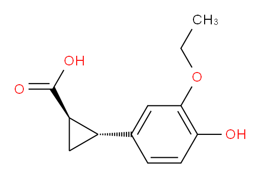 rac-(1R,2R)-2-(3-ethoxy-4-hydroxyphenyl)cyclopropane-1-carboxylic acid