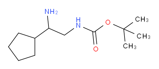 tert-butyl N-(2-amino-2-cyclopentylethyl)carbamate