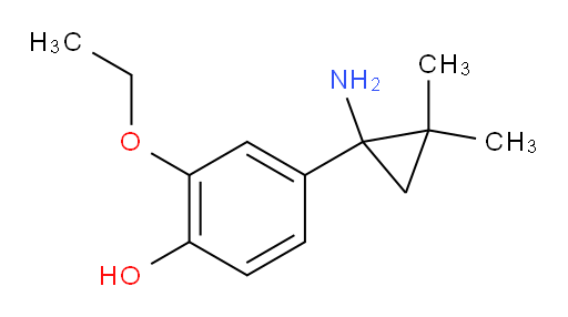 4-(1-amino-2,2-dimethylcyclopropyl)-2-ethoxyphenol
