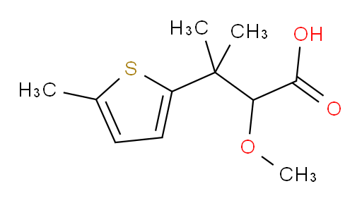 2-methoxy-3-methyl-3-(5-methylthiophen-2-yl)butanoic acid