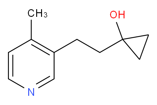 1-[2-(4-methylpyridin-3-yl)ethyl]cyclopropan-1-ol