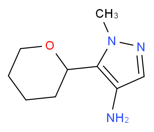 1-methyl-5-(oxan-2-yl)-1H-pyrazol-4-amine