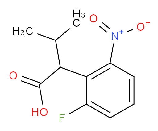 2-(2-fluoro-6-nitrophenyl)-3-methylbutanoic acid
