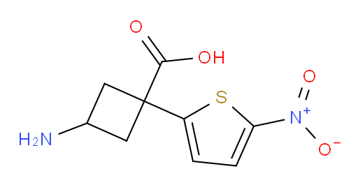 3-amino-1-(5-nitrothiophen-2-yl)cyclobutane-1-carboxylic acid