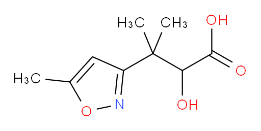 2-hydroxy-3-methyl-3-(5-methyl-1,2-oxazol-3-yl)butanoic acid