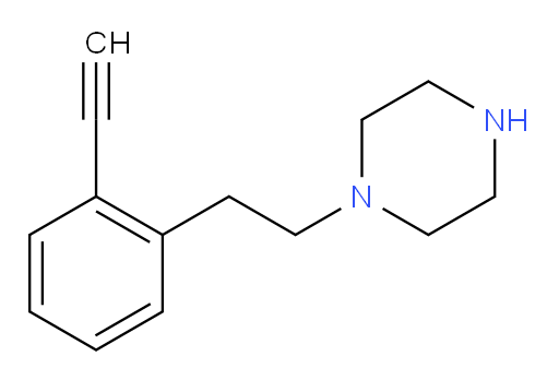 1-[2-(2-ethynylphenyl)ethyl]piperazine