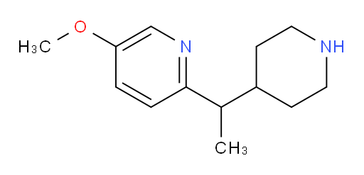 5-methoxy-2-[1-(piperidin-4-yl)ethyl]pyridine