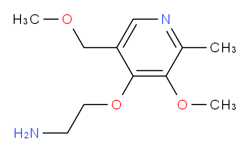 2-{[3-methoxy-5-(methoxymethyl)-2-methylpyridin-4-yl]oxy}ethan-1-amine