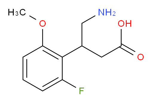 4-amino-3-(2-fluoro-6-methoxyphenyl)butanoic acid