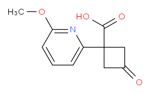 1-(6-methoxypyridin-2-yl)-3-oxocyclobutane-1-carboxylic acid