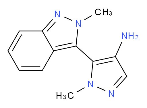 1-methyl-5-(2-methyl-2H-indazol-3-yl)-1H-pyrazol-4-amine