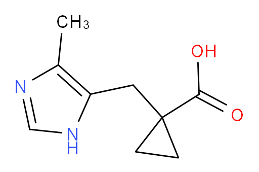 1-[(4-methyl-1H-imidazol-5-yl)methyl]cyclopropane-1-carboxylic acid