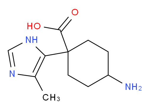 4-amino-1-(4-methyl-1H-imidazol-5-yl)cyclohexane-1-carboxylic acid