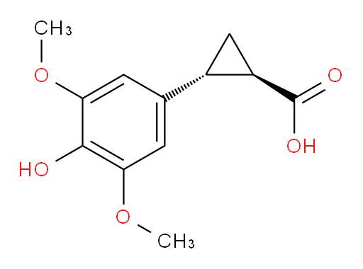 rac-(1R,2R)-2-(4-hydroxy-3,5-dimethoxyphenyl)cyclopropane-1-carboxylic acid