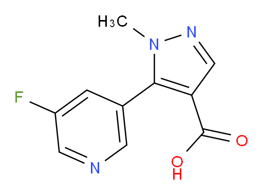 5-(5-fluoropyridin-3-yl)-1-methyl-1H-pyrazole-4-carboxylic acid