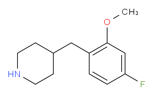 4-[(4-fluoro-2-methoxyphenyl)methyl]piperidine