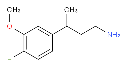 3-(4-fluoro-3-methoxyphenyl)butan-1-amine