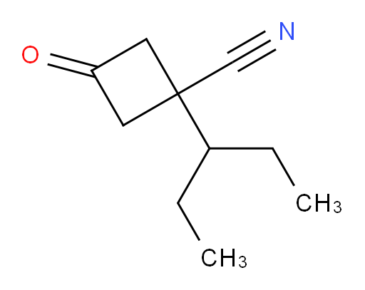 3-oxo-1-(pentan-3-yl)cyclobutane-1-carbonitrile