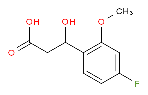3-(4-fluoro-2-methoxyphenyl)-3-hydroxypropanoic acid