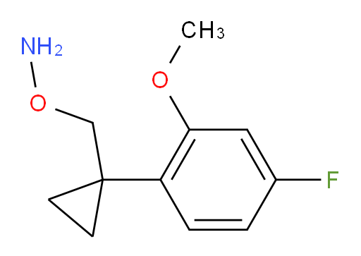 O-{[1-(4-fluoro-2-methoxyphenyl)cyclopropyl]methyl}hydroxylamine