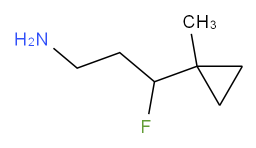 3-fluoro-3-(1-methylcyclopropyl)propan-1-amine