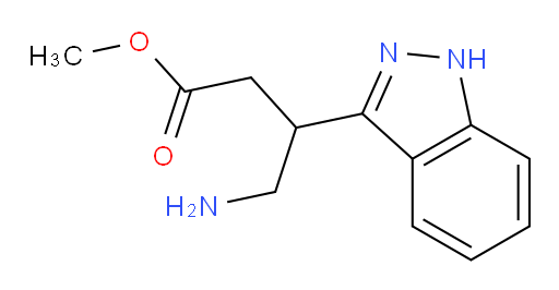 methyl 4-amino-3-(1H-indazol-3-yl)butanoate
