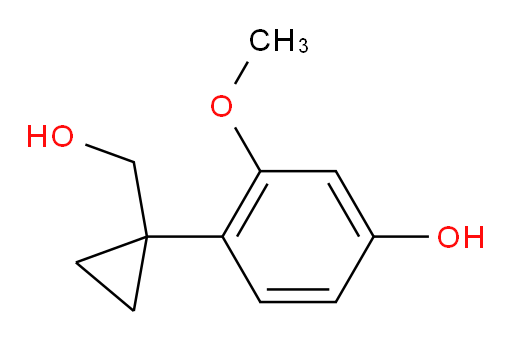 4-[1-(hydroxymethyl)cyclopropyl]-3-methoxyphenol