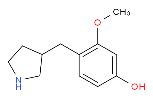 3-methoxy-4-[(pyrrolidin-3-yl)methyl]phenol