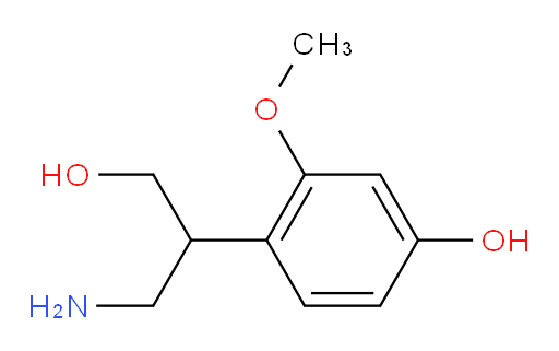 4-(1-amino-3-hydroxypropan-2-yl)-3-methoxyphenol