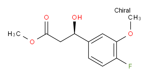 methyl (3R)-3-(4-fluoro-3-methoxyphenyl)-3-hydroxypropanoate