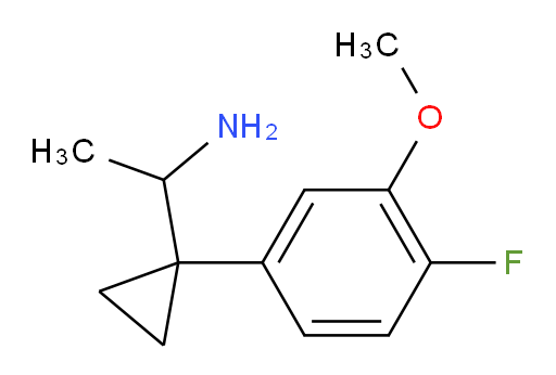 1-[1-(4-fluoro-3-methoxyphenyl)cyclopropyl]ethan-1-amine