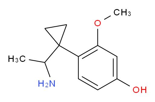 4-[1-(1-aminoethyl)cyclopropyl]-3-methoxyphenol