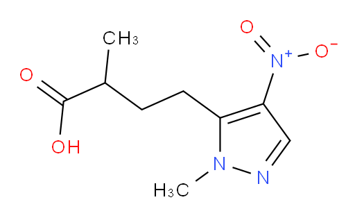 2-methyl-4-(1-methyl-4-nitro-1H-pyrazol-5-yl)butanoic acid