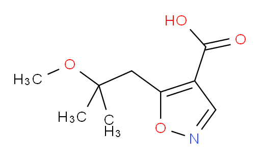 5-(2-methoxy-2-methylpropyl)-1,2-oxazole-4-carboxylic acid