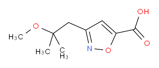 3-(2-methoxy-2-methylpropyl)-1,2-oxazole-5-carboxylic acid