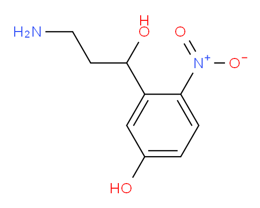 3-(3-amino-1-hydroxypropyl)-4-nitrophenol