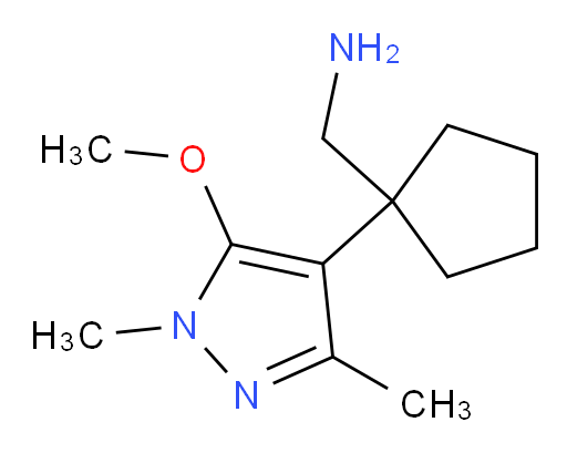 [1-(5-methoxy-1,3-dimethyl-1H-pyrazol-4-yl)cyclopentyl]methanamine
