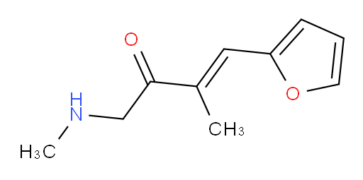 4-(furan-2-yl)-3-methyl-1-(methylamino)but-3-en-2-one
