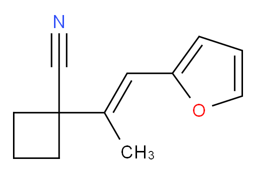 1-[1-(furan-2-yl)prop-1-en-2-yl]cyclobutane-1-carbonitrile