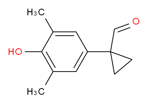 1-(4-hydroxy-3,5-dimethylphenyl)cyclopropane-1-carbaldehyde