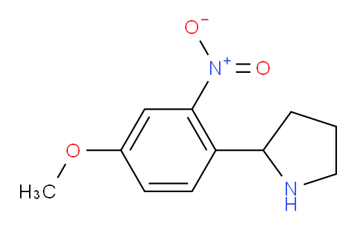 2-(4-methoxy-2-nitrophenyl)pyrrolidine