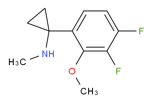 1-(3,4-difluoro-2-methoxyphenyl)-N-methylcyclopropan-1-amine