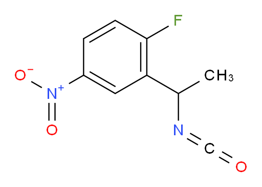 1-fluoro-2-(1-isocyanatoethyl)-4-nitrobenzene