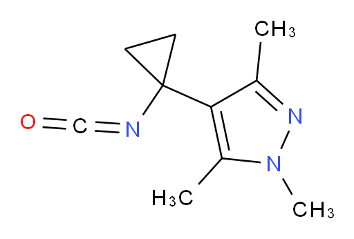 4-(1-isocyanatocyclopropyl)-1,3,5-trimethyl-1H-pyrazole