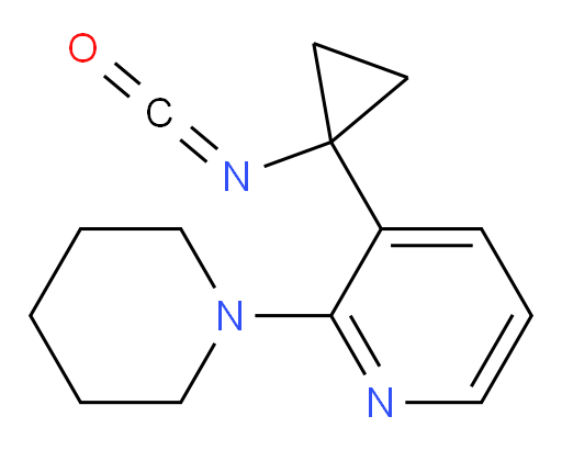 3-(1-isocyanatocyclopropyl)-2-(piperidin-1-yl)pyridine