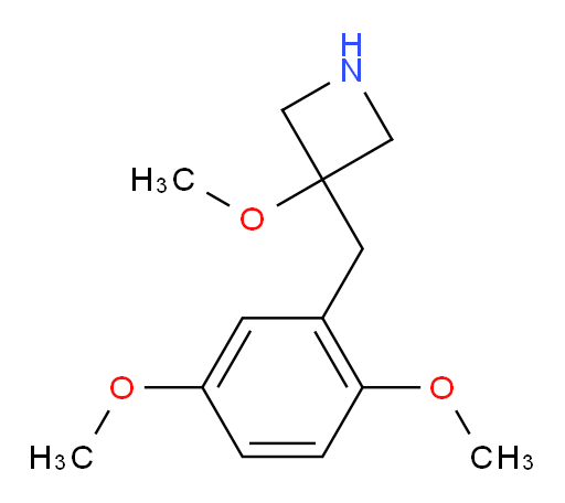 3-[(2,5-dimethoxyphenyl)methyl]-3-methoxyazetidine