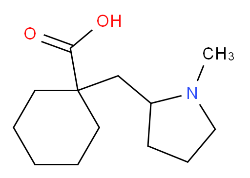 1-[(1-methylpyrrolidin-2-yl)methyl]cyclohexane-1-carboxylic acid